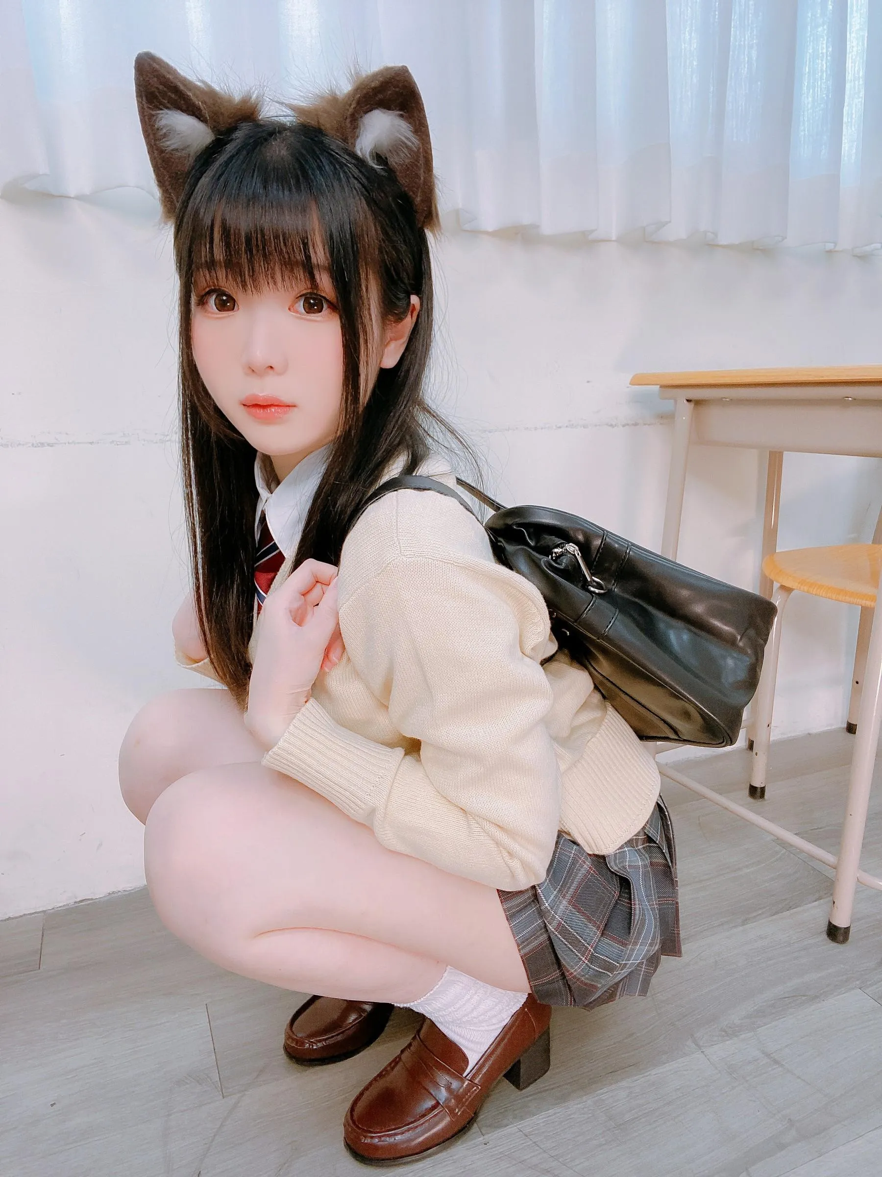 霜月shimo – NO.57 Fantia 2022年07月会员合集7期-2022-07-24 猫耳制服 [22P]插图7